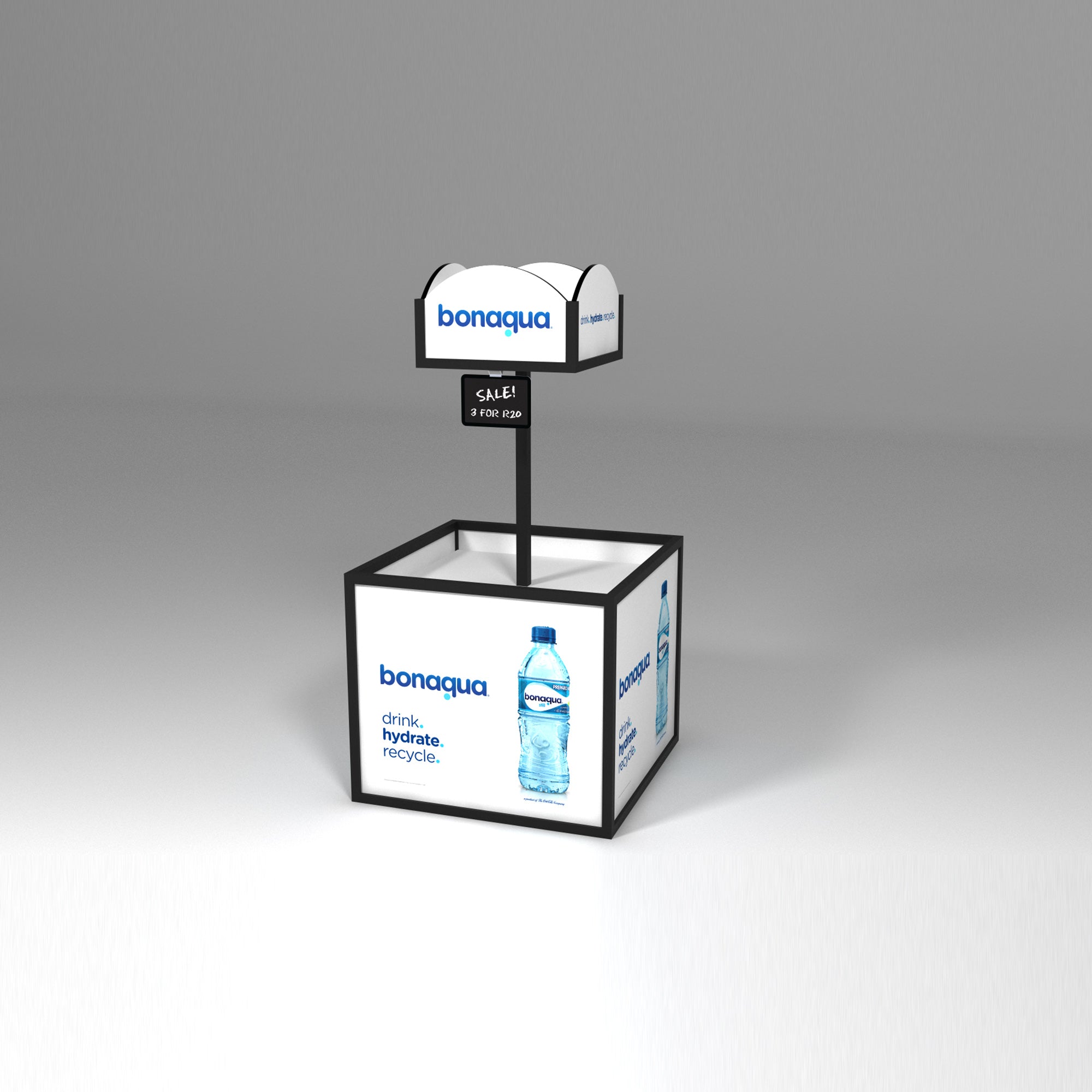 Bonaqua Point of Sale Bin