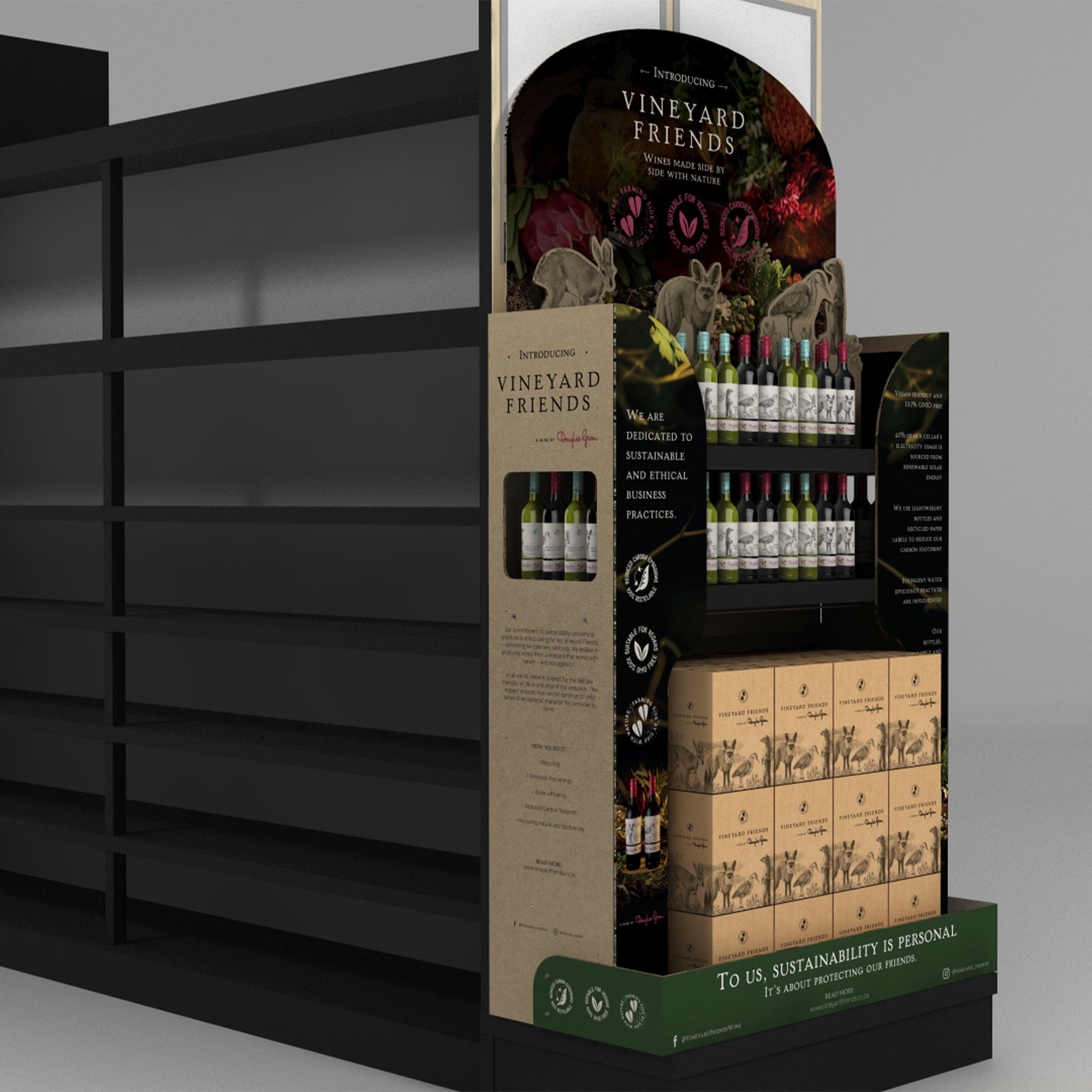Vineyard Friends Endcap Unit