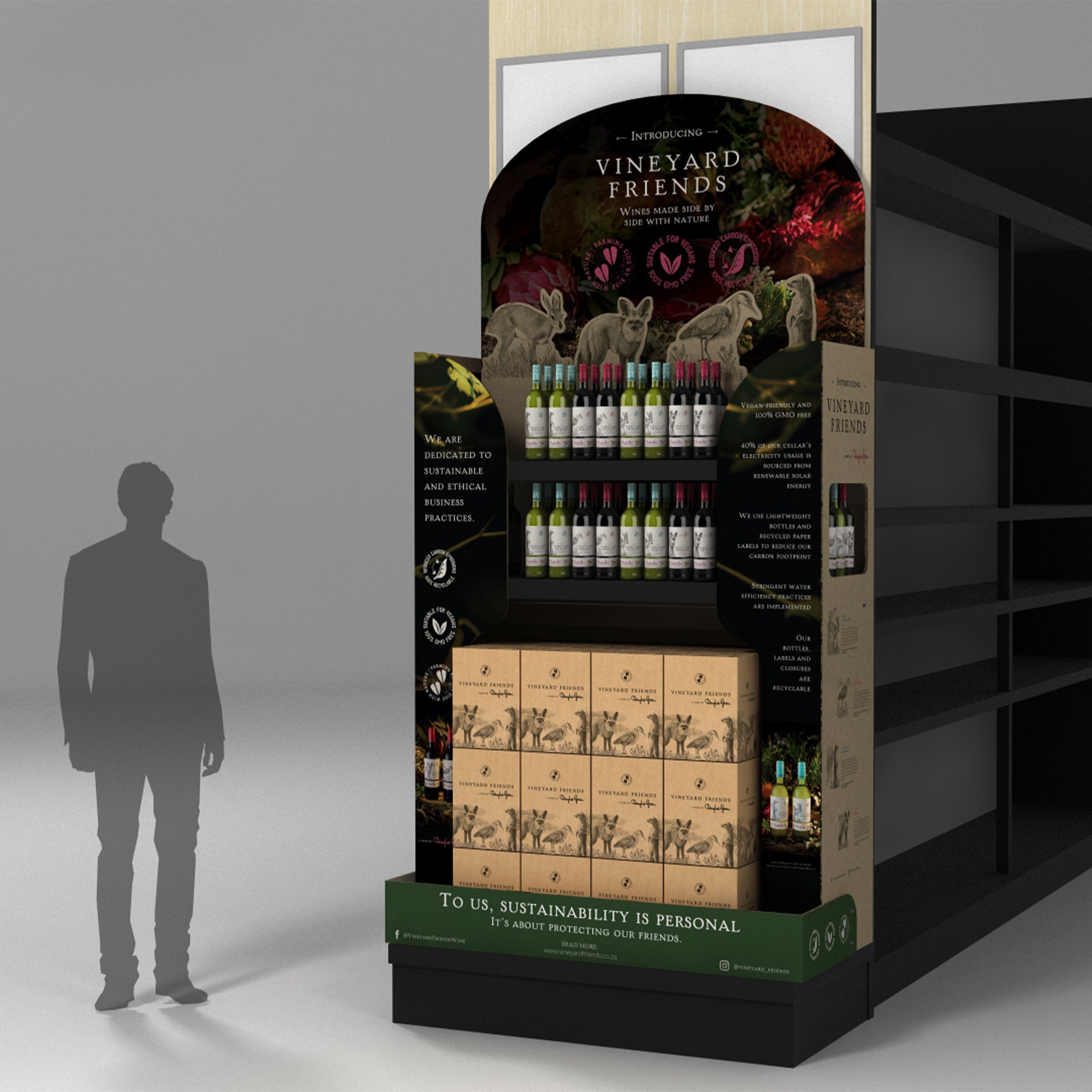 Vineyard Friends Endcap Unit