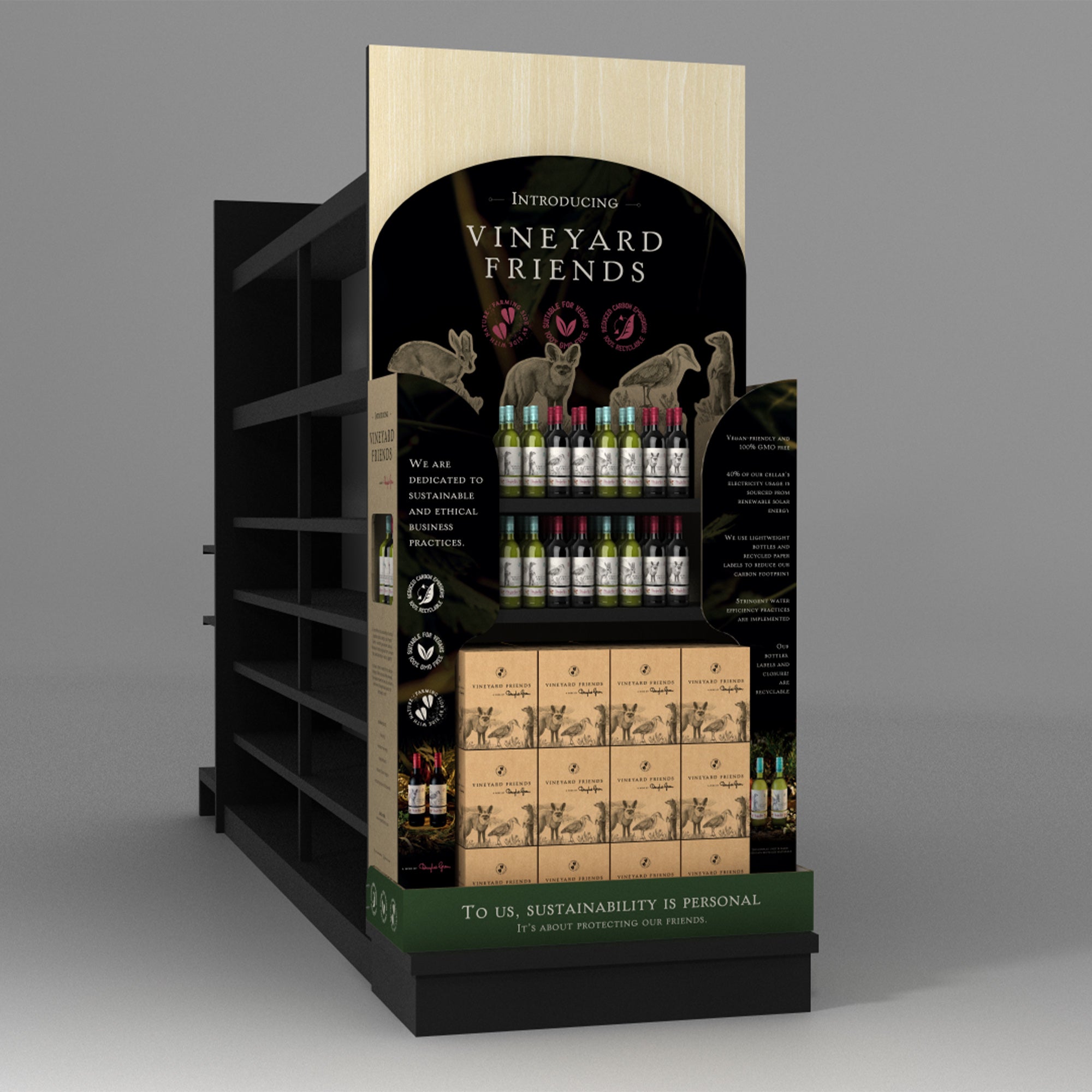 Vineyard Friends Endcap Unit