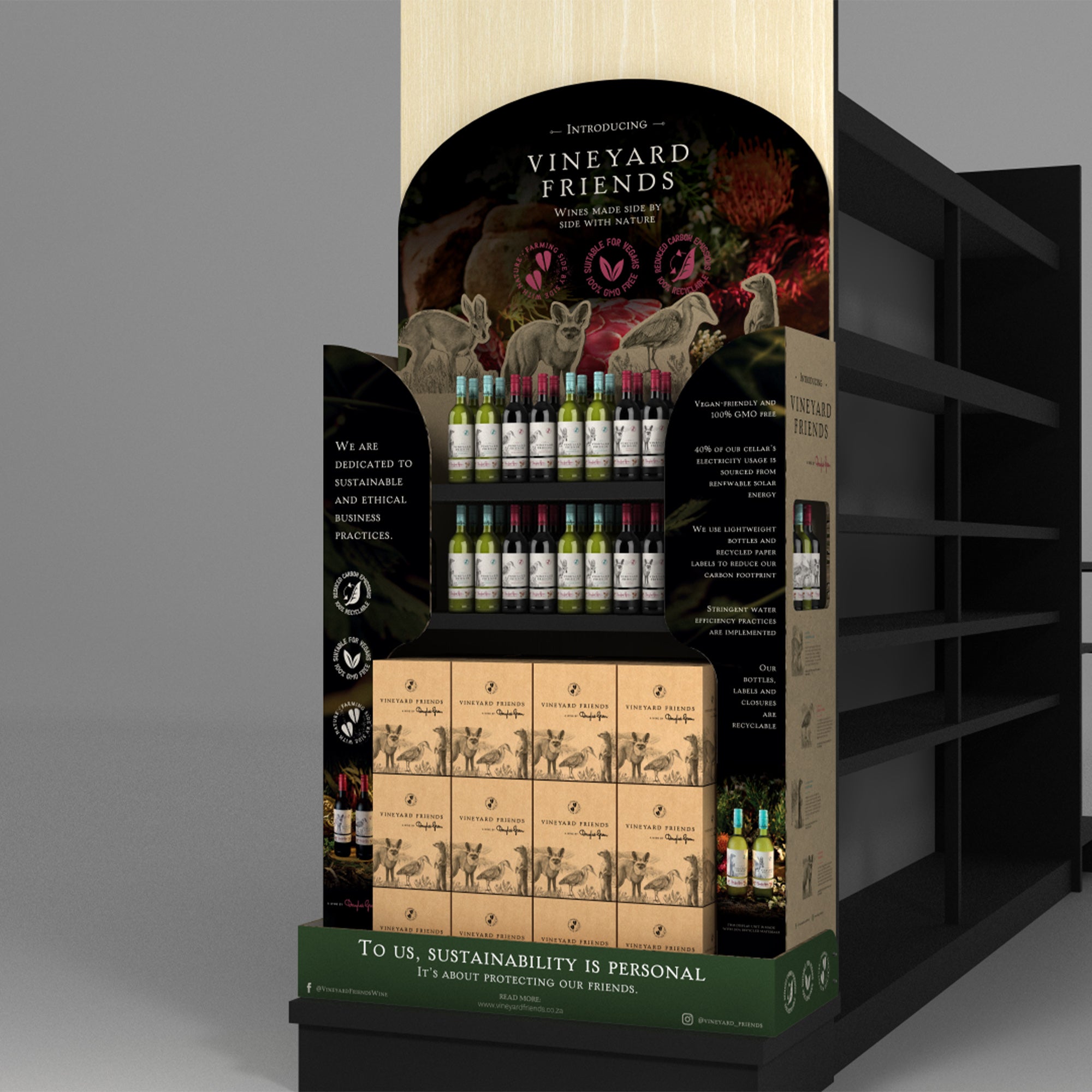 Vineyard Friends Endcap Unit